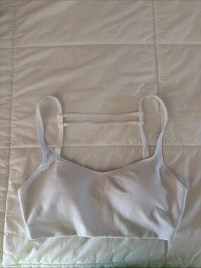 lululemon LightLift Open-Back Bra Light Support, B/C Cup White XS